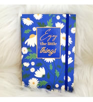 Lacivert Papatya Enjoy The Little Things Lastikli Defter