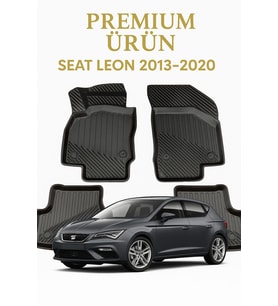 Seat Leon 2013-2020 Uyumlu 3D Oto Paspas Premium