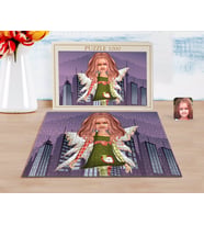 BK Gift Kişiye Özel Kız Çocuk Peri Karikatürlü 1000 Parça Profesyonel Puzzle-2