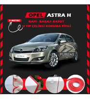 Opel Astra H Oto Araç Kapı Koruma Fitili 5metre Parlak Kırmızı Renk