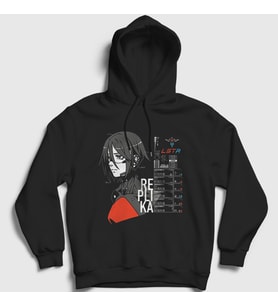 Presmono Unisex Siyah Signalis Replica Wake Up Kapüşonlu Sweatshirt 545110tt