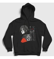 Presmono Unisex Siyah Signalis Replica Wake Up Kapüşonlu Sweatshirt 545110tt