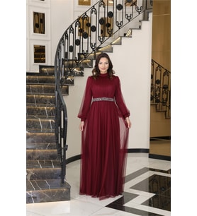 Alya Abiye Bordo FVM206