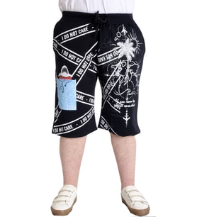 Mode XL Büyük Beden Kapri I DO NOT CARE 23512 Lacivert