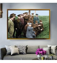 Altın Çerçeveli dekoratif tablo l1156 (Gold)
