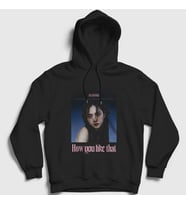 Presmono Unisex Siyah Poster Jisoo Blackpink Kapüşonlu Sweatshirt 271987tt