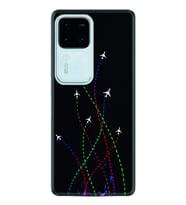Vivo V30 Kılıf Silikon Desen Özel Seri Line Planet 1736
