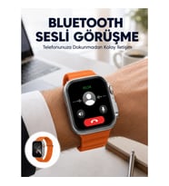Mey İthalat® 2025 Model Gelişmiş Özellikli Nabız Sensörlü Spor Takibi Yapabilen Titreşimli Saat Yeni