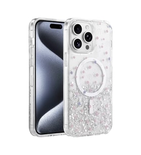 İphone 15 Misk Simli Kapak - Desen 1
