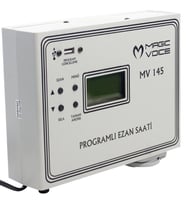 Ayt Magicvoice MV-145 3 Hocalı Programlı Duvar Tipi Ezan Saati Cami İçin Otomatik Ezan Sela Okuma Cihazı