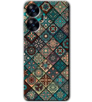 Realme C55 Kılıf HD Desen Baskılı Kılıf - Mandala Desen