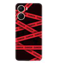 Vivo Y16 Kılıf Resimli Desenli Baskılı Silikon Danger 1372