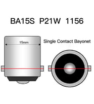 Sentinel BA15S/93/1156 P21W 12V Halojen Fren Park Ampulü Tek Duy 2 Adet Turuncu ONA344