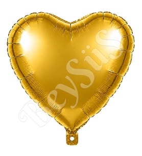 Kalp Folyo Balon Gold 24 inc
