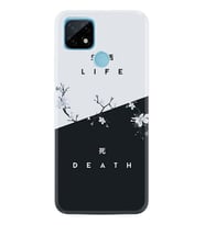 Realme C21 Kılıf Desenli Silikon Life and Death 1339