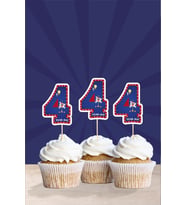 Lunapark Temalı * 4 (dört) Yaşında Cupcake Süsü '10lu