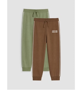 LCW Kids Kahverengi Baskılı Erkek Çocuk Jogger Eşofman Altı