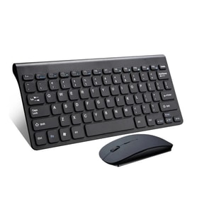 Samsung Tab A9+ Plus SX-210 11" Uyumlu Kablosuz Taşınabilir Q Klavye Ve Mouse Set (Siyah)