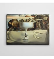 Salvador Dali Apparition of Face and Fruit Dish on a Beach Kanvas Tablo