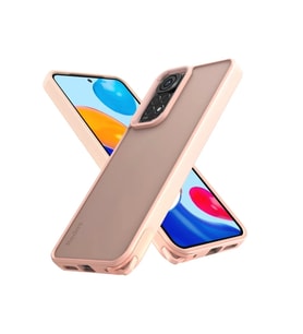 Newface Xiaomi Redmi Note 11 Kılıf Elegant Kapak - Pudra