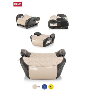 Kanz Fusion Emniyet Kemeri İle Kullanılabilen İsofixli Oto Koltuğu Yükselticisi Bej (Standart)