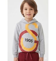 Galatasaray Orijinal Lisanslı Büyük Logo GRİ Çocuk Sweat