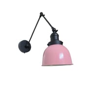 Dylight Retro Metal Dekoratif Akrobatik Rustik Pembe Mafsallı Duvar Aplik