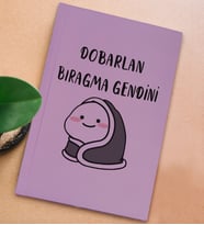 BK Gift Esprili Tasarım Serisi Sert Kapaklı Lila Defter, Arkadaşa Hediye, Yeni İş Hediyesi, Doğum Günü Hediyesi, Anı Defteri (Model 1)
