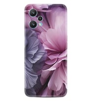 Realme 9 Pro Kılıf Boutique Baskılı Resimli Çiçek Mor Pcode -028