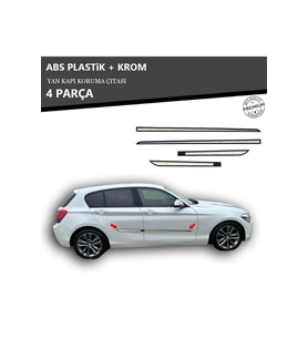 BMW 1 SERİSİ YAN KAPI KORUMA ÇITASI PLASTİK + KROM