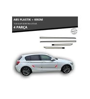 BMW 1 SERİSİ YAN KAPI KORUMA ÇITASI PLASTİK + KROM