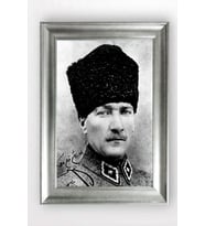 Gümüş Çerçeveli Atatürk Tablo cv917