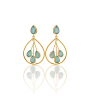 Kadir Jewellery 22 Ayar Altın Kaplama Kadın Sallantılı Küpe -El İşçiliği Ve Hipoalerjenik Küpe