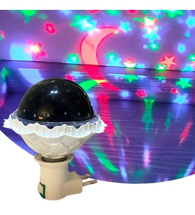 Kristal Gökyüzü Modlu Yıldızlı Hareketli 360 Derece Dönen Kristal Led Ampül (5343)