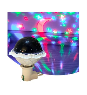 Kristal Gökyüzü Modlu Yıldızlı Hareketli 360 Derece Dönen Kristal Led Ampül (5343)