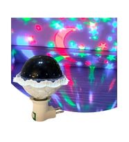 Kristal Gökyüzü Modlu Yıldızlı Hareketli 360 Derece Dönen Kristal Led Ampül (5343)