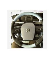 DİKİŞLİ DİREKSİYON KILIFI SİYAH GRİ DERİ SİYAH DİKİŞLİ VOLVO TIR KAMYON İÇİN