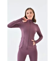 Warm Ceket Sporcu Hırkası (Bordo)