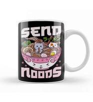 Send Noods - Japanese Neko Ramen Cat Kupa Bardak Porselen