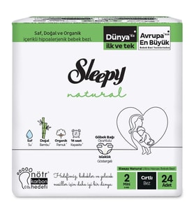 Sleepy Bebek Bezi 2 Numara 3-6 Kg Arası 24 Adet