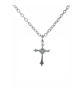 Haç İşareti Kolye – Unisex Metal Takı, 60 cm Zincirli Dini & Gotik Stil