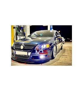 Volkswagen Passat B6 Uyumlu Ön Tampon Eki Karlık Fiberglass Boyasız