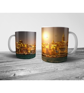 Pixxa İstanbul - Gezgin - Seyahat Kupa Bardak Model 2