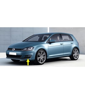 VW Golf 7 2013-2017 Sol Sis Farı Alt Kapak Krom Çıtalı 5G0854661