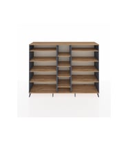 Hyperion Dolap 11 Raflı  220x44x163 Antrasit-Çam