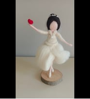 Keçe biblo bebek,dorlion keçe (Pamuk Beyaz)