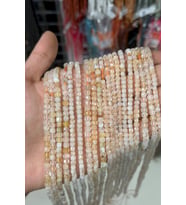 Sitrin Taşı Faset Küp Kesim 4x4mm Doğal Taş Dizi [AB+]