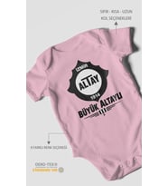 Büyük Altaylı! Altayspor Kısa Kollu Bebek Body %100 Pamuk