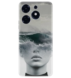 Tecno Spark 10 Pro Kılıf Resimli Desenli Baskılı Silikon Mistic Woman 1361