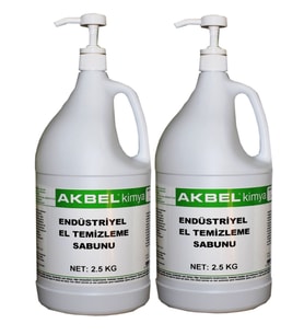 AKBEL ENDÜSTRİYEL EL TEMİZLEME SABUNU  2.5 KG (PARTİKÜLSÜZ) 2'Lİ
